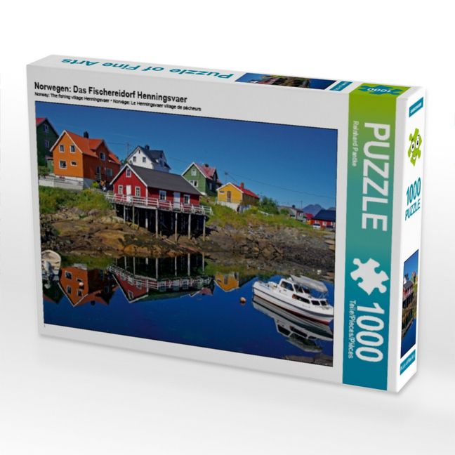 Produktbild: CALVENDO Puzzle Norwegen: Das Fischereidorf Henningsvaer | 1000 Teile Lege-Gr&ouml;&szlig;e 64x48cm Foto-Puzzle f&uuml;r gl&uuml;ckliche Stunden