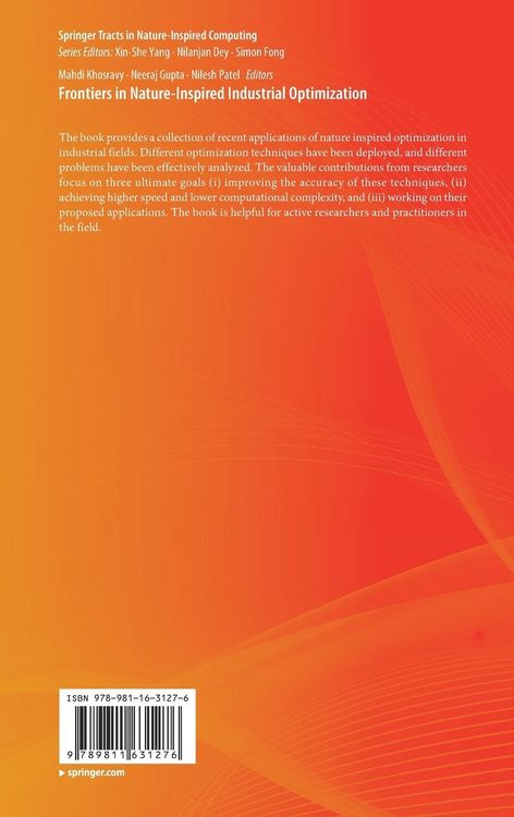 Produktbild: Frontiers in Nature-Inspired Industrial Optimization