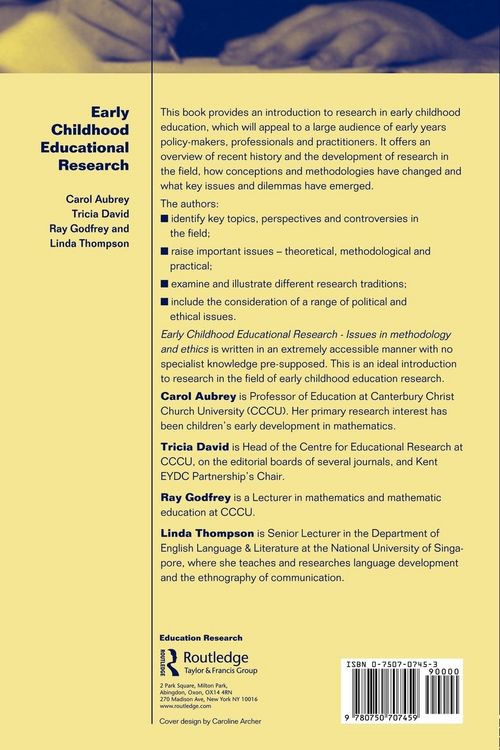 Produktbild: Early Childhood Educational Research