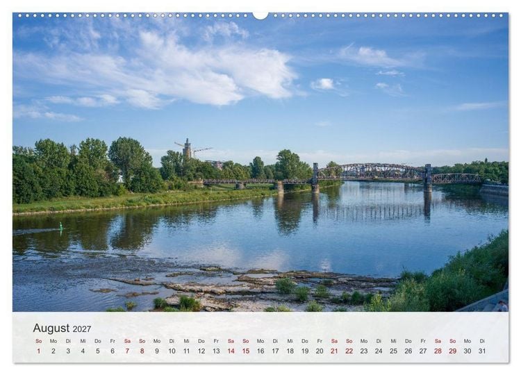 Produktbild: Magdeburg - Landeshauptstadt Sachsen-Anhalts (Wandkalender 2027 DIN A2 quer), CALVENDO Monatskalender