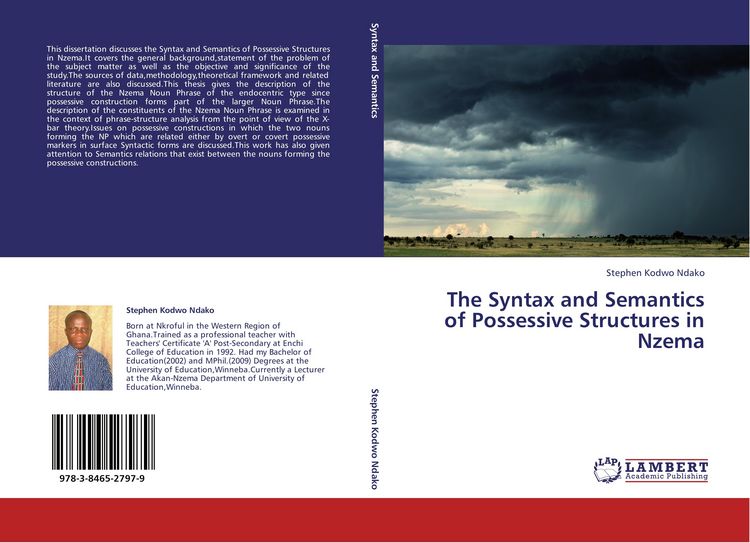 Produktbild: The Syntax and Semantics of Possessive Structures in Nzema
