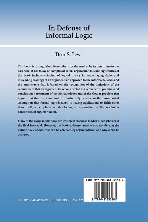 Produktbild: In Defense of Informal Logic