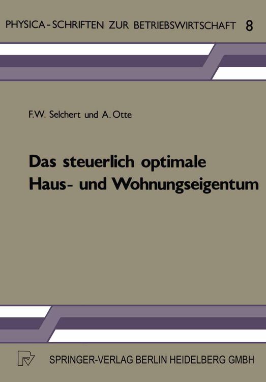 Produktbild: Das steuerlich optimale Haus- und Wohnungseigentum
