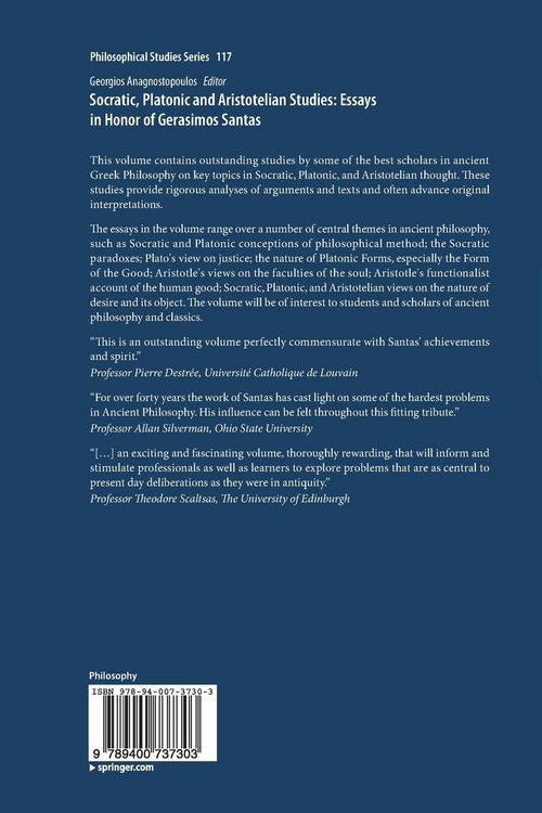 Produktbild: Socratic, Platonic and Aristotelian Studies: Essays in Honor of Gerasimos Santas