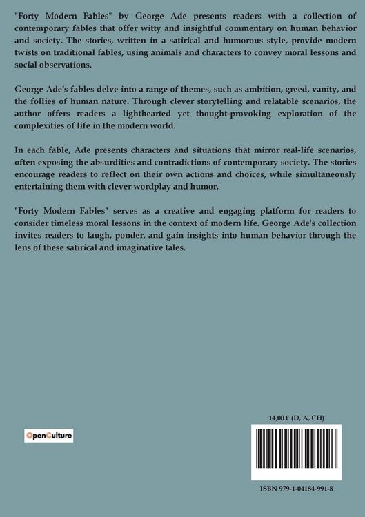 Produktbild: Forty Modern Fables