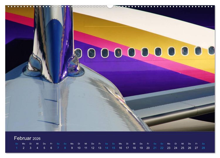 Produktbild: Seltene Luftfahrt Perspektiven (hochwertiger Premium Wandkalender 2026 DIN A2 quer), Kunstdruck in Hochglanz