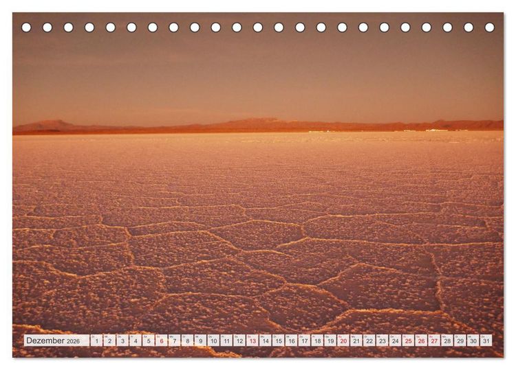 Produktbild: Bolivien - Unterwegs im Hochland (Tischkalender 2026 DIN A5 quer), CALVENDO Monatskalender