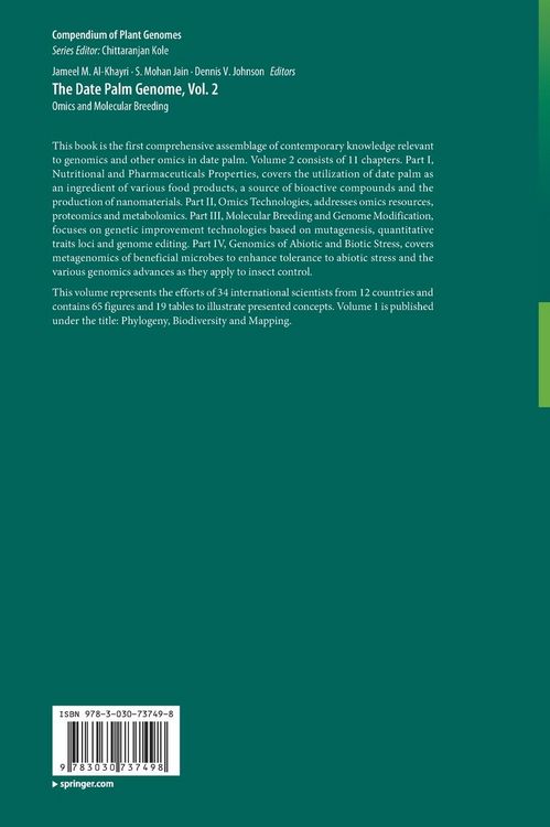 Produktbild: The Date Palm Genome, Vol. 2