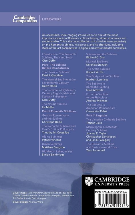 Produktbild: The Cambridge Companion to the Romantic Sublime
