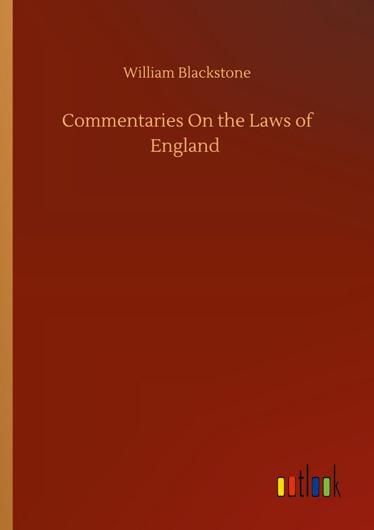 Produktbild: Commentaries On the Laws of England