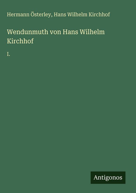 Produktbild: Wendunmuth von Hans Wilhelm Kirchhof