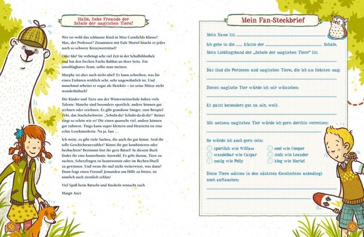 Produktbild: Die Schule der magischen Tiere: Endlich Pause! Das gro&szlig;e R&auml;tselbuch Band 2