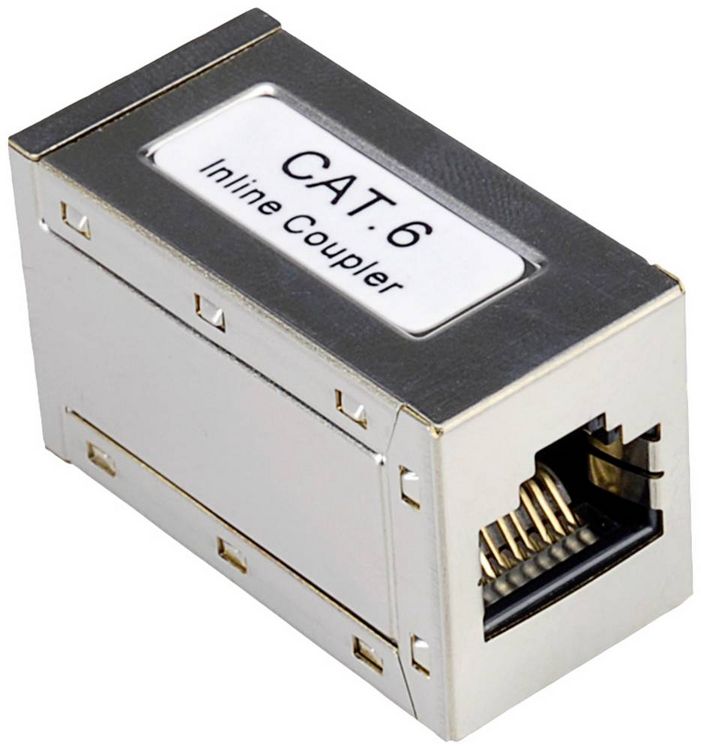 Produktbild: Roline RJ45-Kupplung RJ45 Adapter CAT 6 Silber