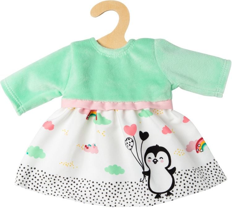 Produktbild: Puppen-Kleid Pinguin P&uuml;nktchen, Gr. 28-35 cm