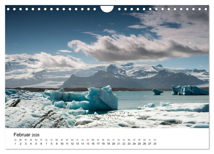 Produktbild: Island - rauhe Sch&ouml;nheit zum Verlieben (Wandkalender 2026 DIN A4 quer), CALVENDO Monatskalender