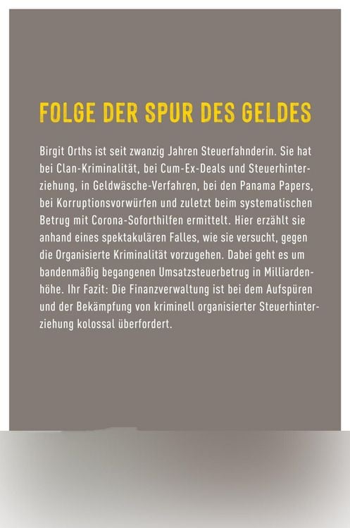 Produktbild: Als Steuerfahnderin auf der Spur des Geldes