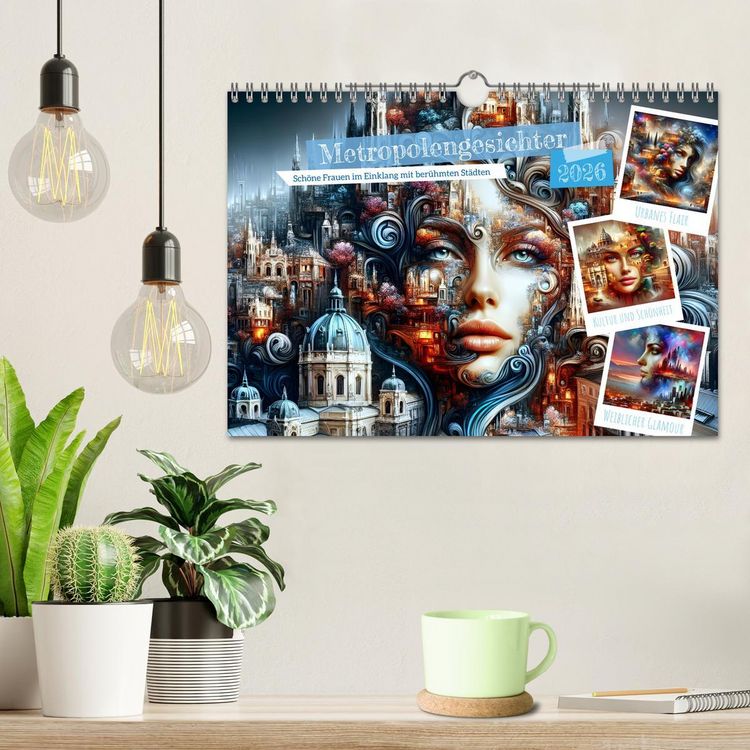 Produktbild: Metropolengesichter (Wandkalender 2026 DIN A4 quer), CALVENDO Monatskalender