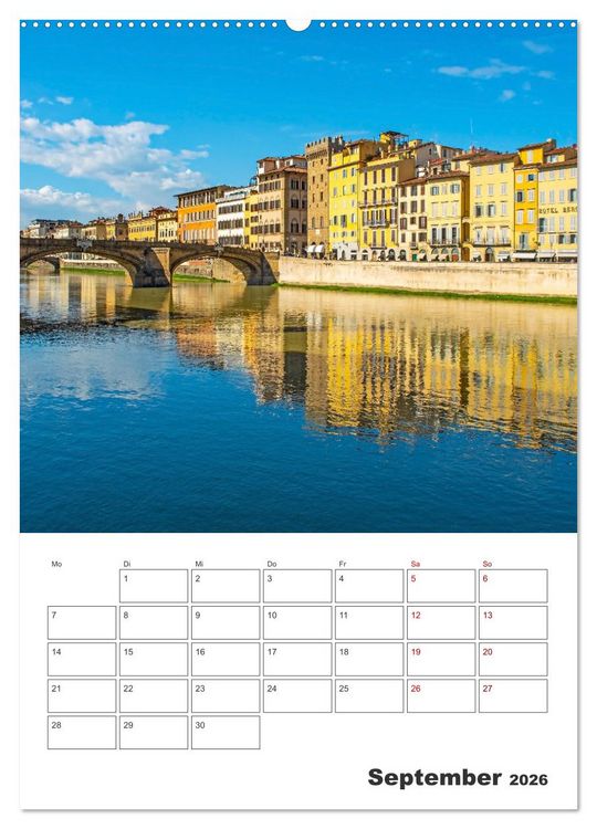 Produktbild: Florenz - Stadt mit besonderem Zauber (Wandkalender 2026 DIN A2 hoch), CALVENDO Monatskalender