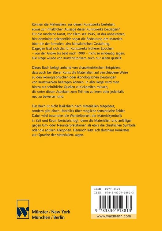 Produktbild: Die Sprache der Materialien