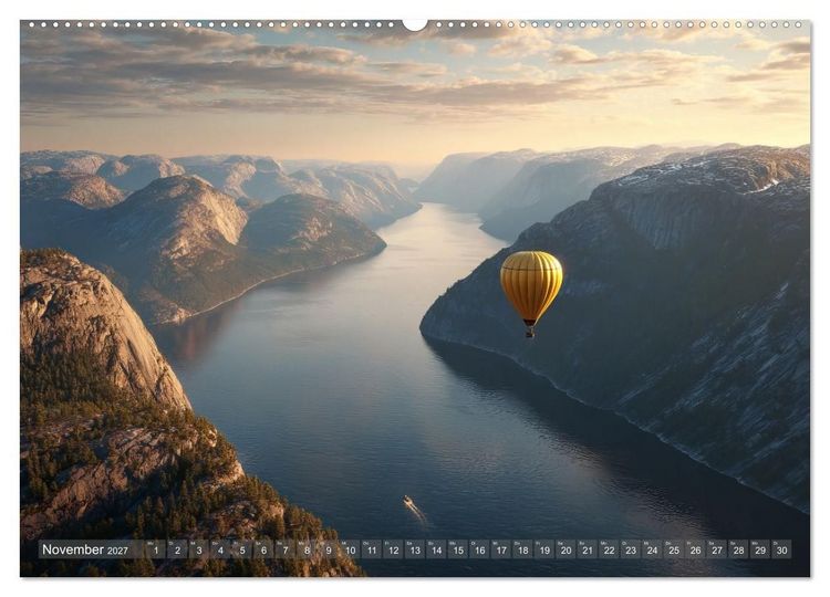 Produktbild: Vom Wind getragen (Wandkalender 2027 DIN A2 quer), CALVENDO Monatskalender