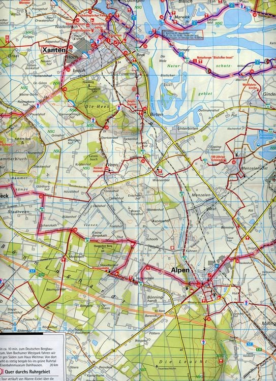 Produktbild: ADFC-Regionalkarte radrevier.ruhr West, 1:50.000, mit Tagestourenvorschlägen, reiß- und wetterfest, E-Bike-geeignet, GPS-Tracks Download