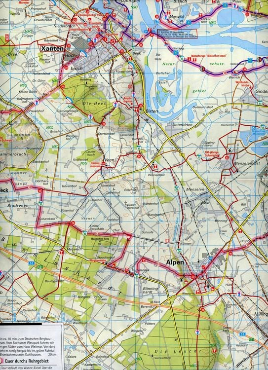 Produktbild: BVA ADFC Regionalkarte radrevier.ruhr West 1:50.000