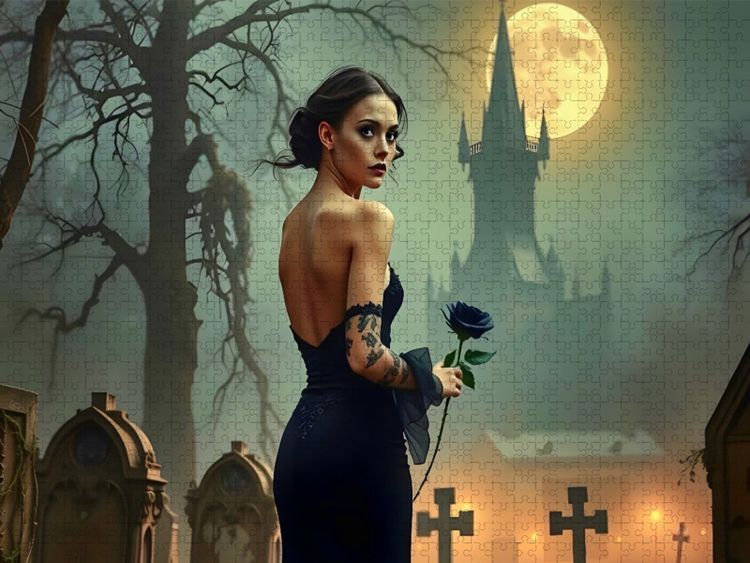 Produktbild: CALVENDO Puzzle Geheimnisvolle Eleganz | 1000 Teile Lege-Gr&ouml;&szlig;e 64x48cm Foto-Puzzle f&uuml;r gl&uuml;ckliche Stunden