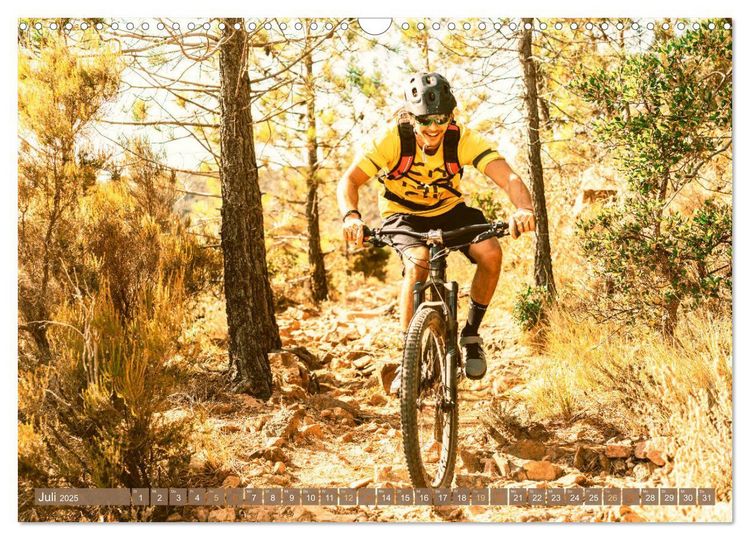 Produktbild: Mountainbike - Über Stock und Stein: Edition Funsport (Wandkalender 2025 DIN A3 quer), CALVENDO Monatskalender