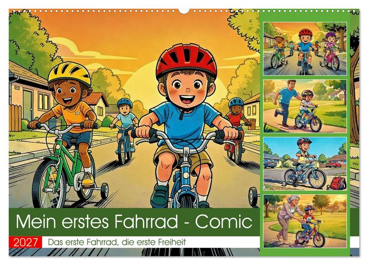 Produktbild: Mein erstes Fahrrad - Comic (Wandkalender 2027 DIN A2 quer), CALVENDO Monatskalender