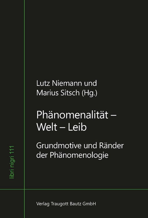 Produktbild: Ph&auml;nomenalit&auml;t - Welt - Leib