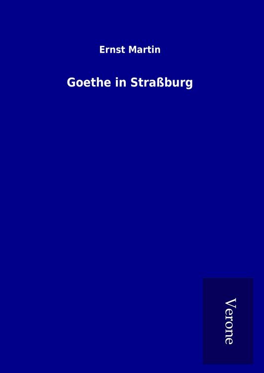 Produktbild: Goethe in Stra&szlig;burg