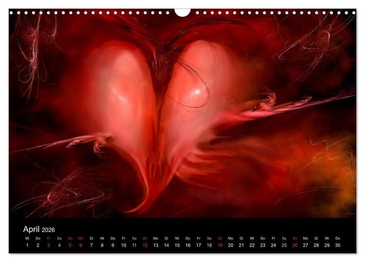 Produktbild: Der Herz Kalender (Wandkalender 2026 DIN A3 quer), CALVENDO Monatskalender