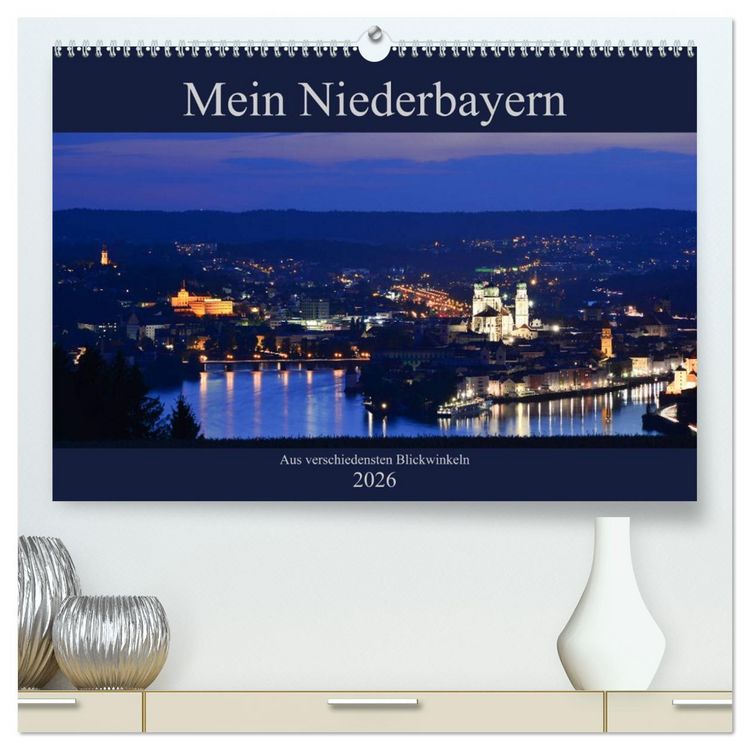 Produktbild: Mein Niederbayern (hochwertiger Premium Wandkalender 2026 DIN A2 quer), Kunstdruck in Hochglanz
