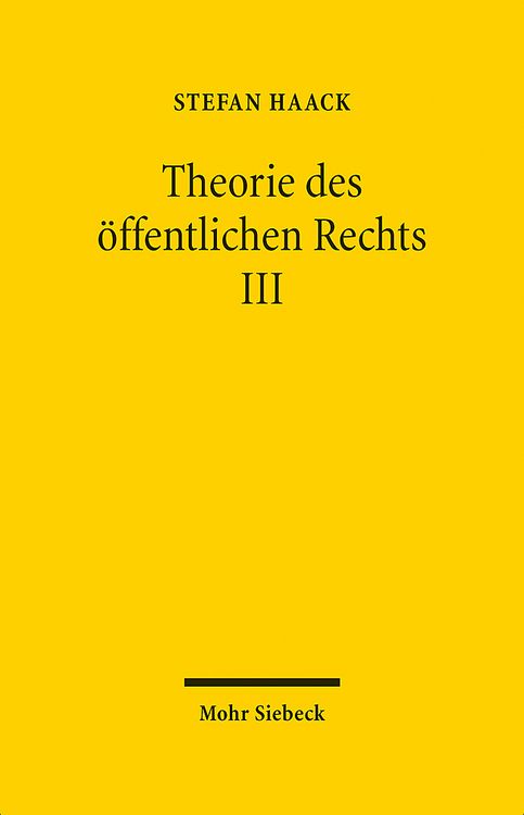 Produktbild: Theorie des &ouml;ffentlichen Rechts III