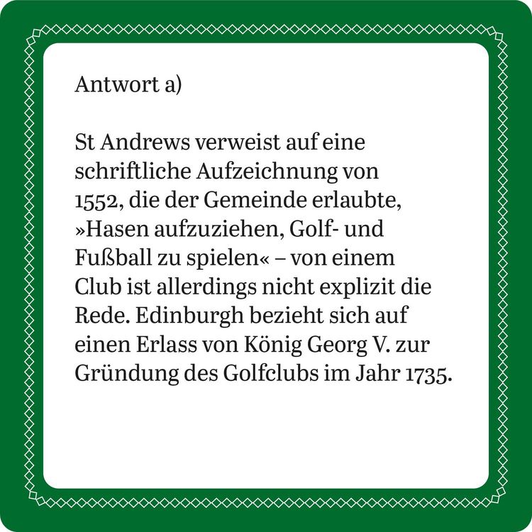 Produktbild: Das Golf-Quiz (Neuauflage)