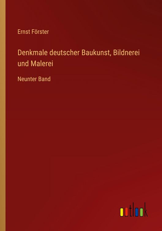 Produktbild: Denkmale deutscher Baukunst, Bildnerei und Malerei