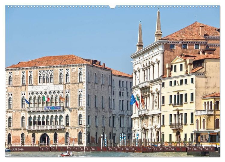 Produktbild: In Sehnsucht Dein Venedig (hochwertiger Premium Wandkalender 2026 DIN A2 quer), Kunstdruck in Hochglanz