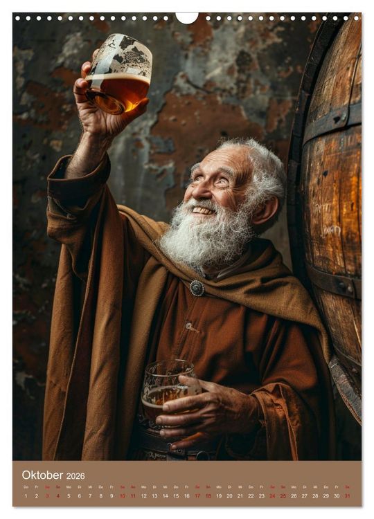 Produktbild: Bier-Liebe Von den Ahnen zu uns (Wandkalender 2026 DIN A3 hoch), CALVENDO Monatskalender