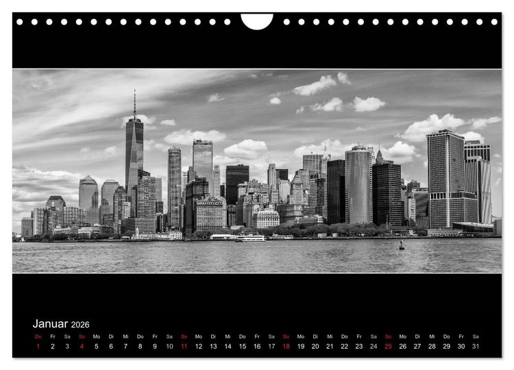 Produktbild: NEW YORK CITY H&ouml;hepunkte im Panoramaformat (Wandkalender 2026 DIN A4 quer), CALVENDO Monatskalender