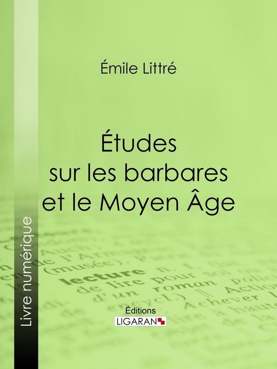 Produktbild: &Eacute;tudes sur les barbares et le Moyen &Acirc;ge