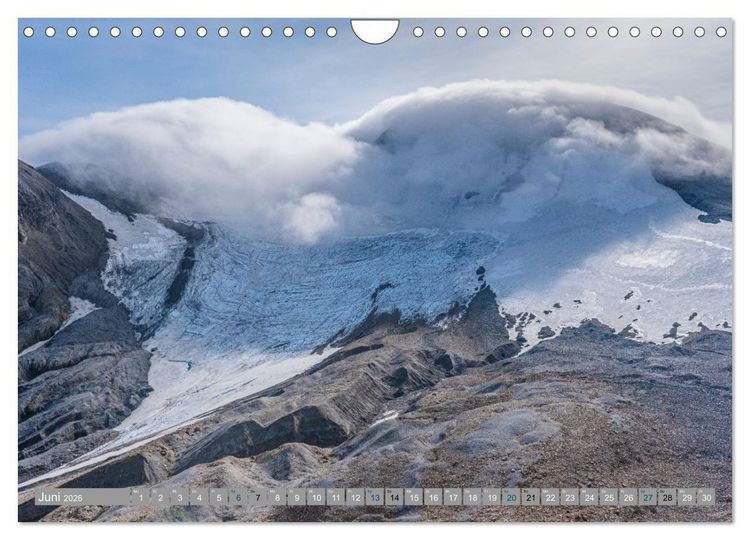 Produktbild: Island - Gletscher, Wasserf&auml;lle, Hei&szlig;e Quellen (Wandkalender 2026 DIN A4 quer), CALVENDO Monatskalender