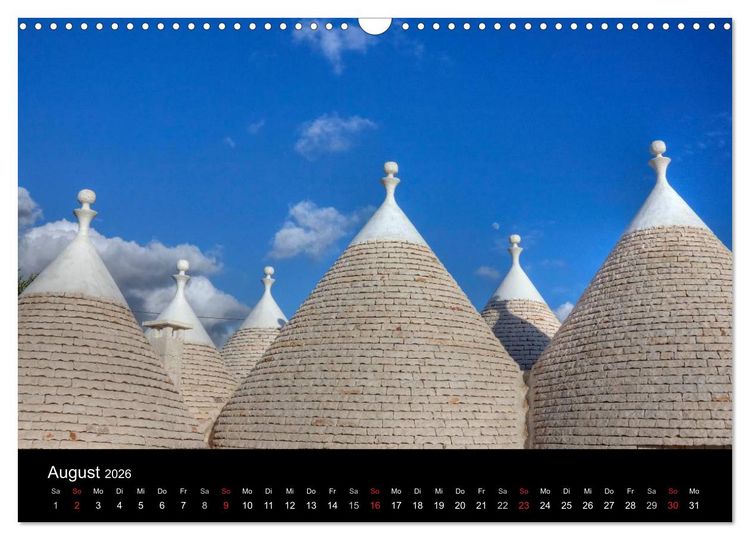 Produktbild: Apulien (Wandkalender 2026 DIN A3 quer), CALVENDO Monatskalender