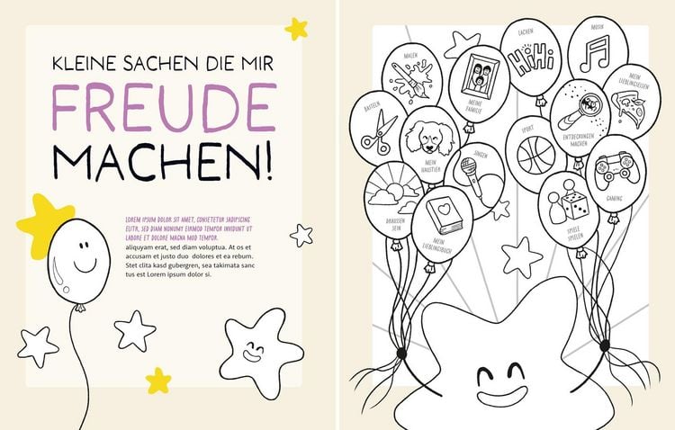 Produktbild: Little Hearts - Big Feelings - Mein Gef&uuml;hle-Malbuch