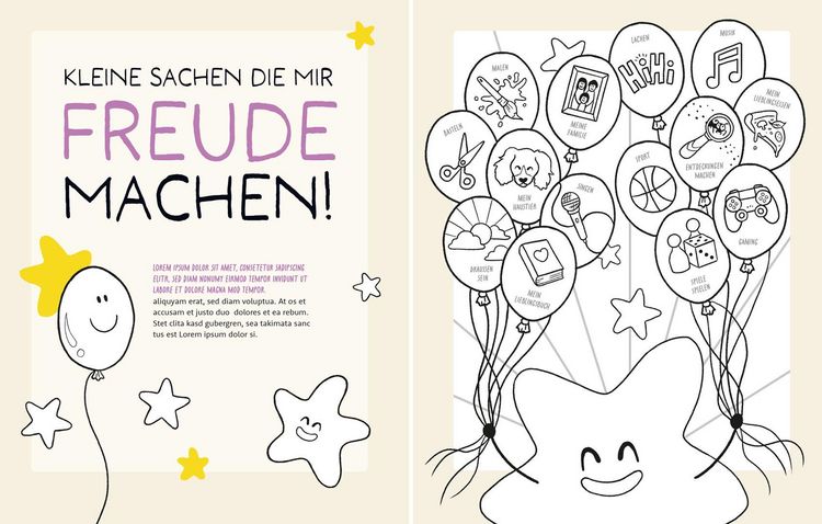 Produktbild: Little Hearts - Big Feelings - Mein Gef&uuml;hle-Malbuch