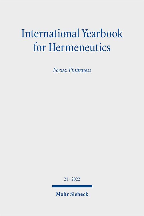 Produktbild: International Yearbook for Hermeneutics