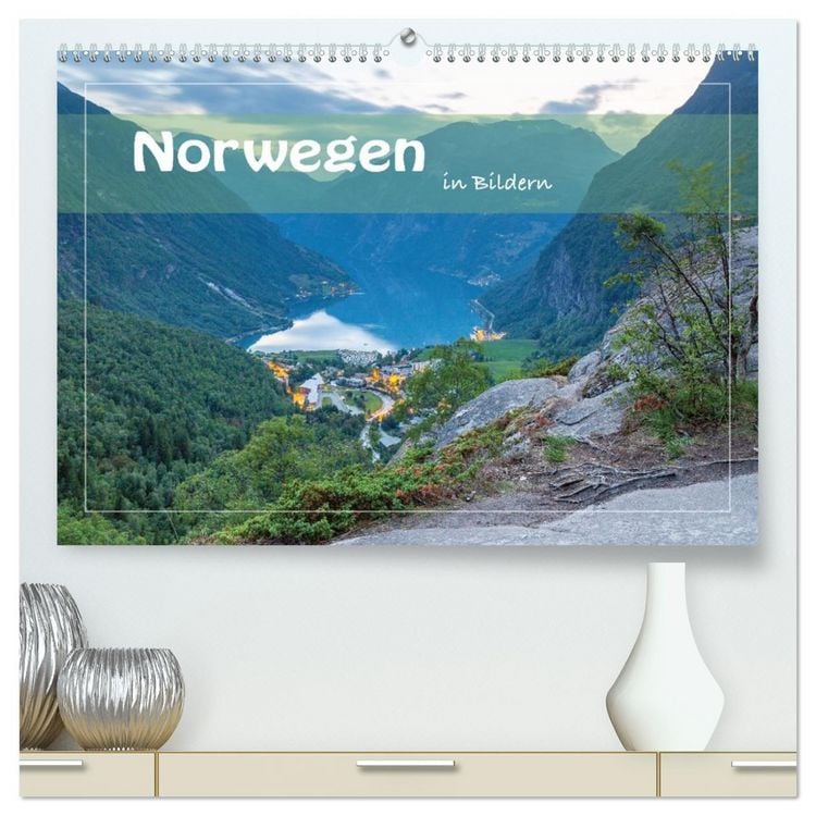 Produktbild: Norwegen in Bildern (hochwertiger Premium Wandkalender 2026 DIN A2 quer), Kunstdruck in Hochglanz