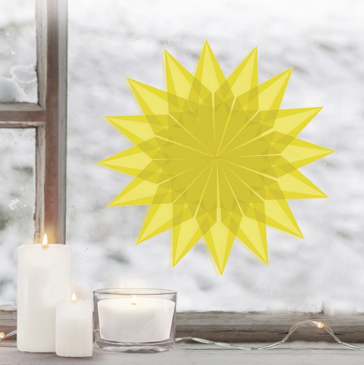 Produktbild: URSUS Falten Transparentpapier-Faltbl&auml;tter, 42 g/m&sup2;, 14 x 14 cm, zitronengelb, 100 Blatt