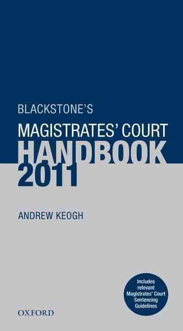 Produktbild: Blackstone's Magistrates' Court Handbook