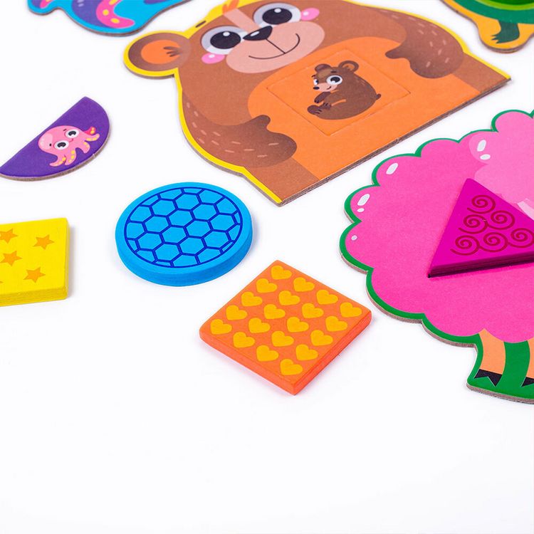 Produktbild: Lernspiel Sortierspiel mit Holzfiguren. Tiere RW4204