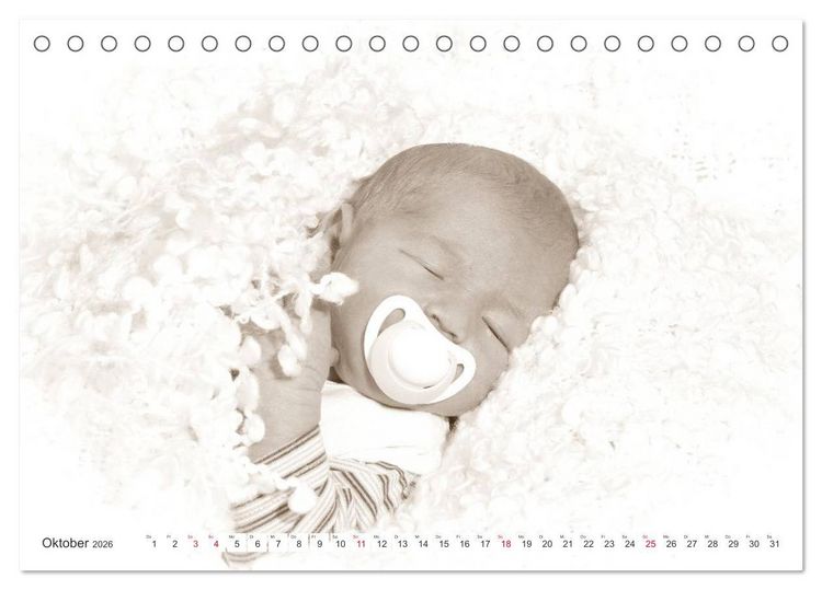 Produktbild: Babys - Willkommen im Leben (Tischkalender 2026 DIN A5 quer), CALVENDO Monatskalender